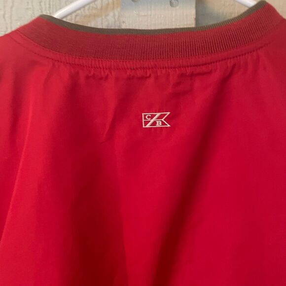 Cutter & Buck CB WindTec Men's Medium Red Windbreaker Pull Over - Picture 4 of 4